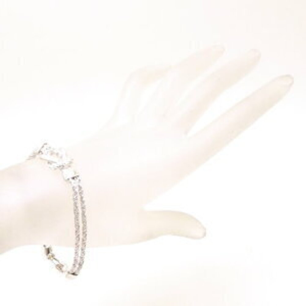 TIFFANY Center Knot Double Rope Bracelet Silver